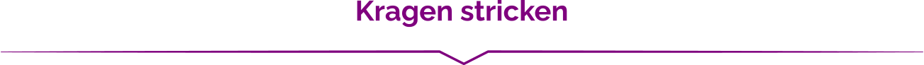 Kragen stricken